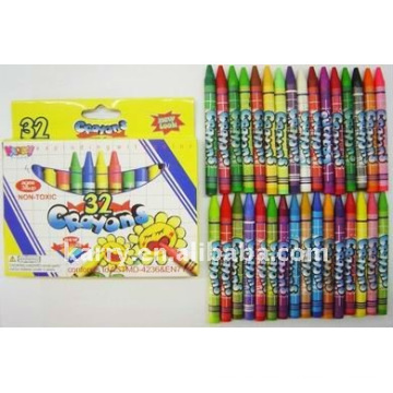 Kjin 32pcs wax crayons in color box for Kids